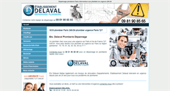 Desktop Screenshot of delaval-plomberie-depannage.com